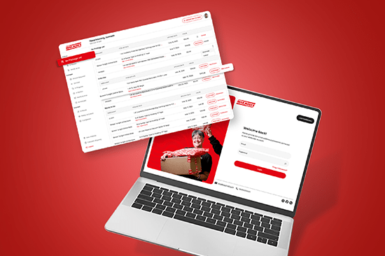 Mailboxes shipping app — package tracking and status view