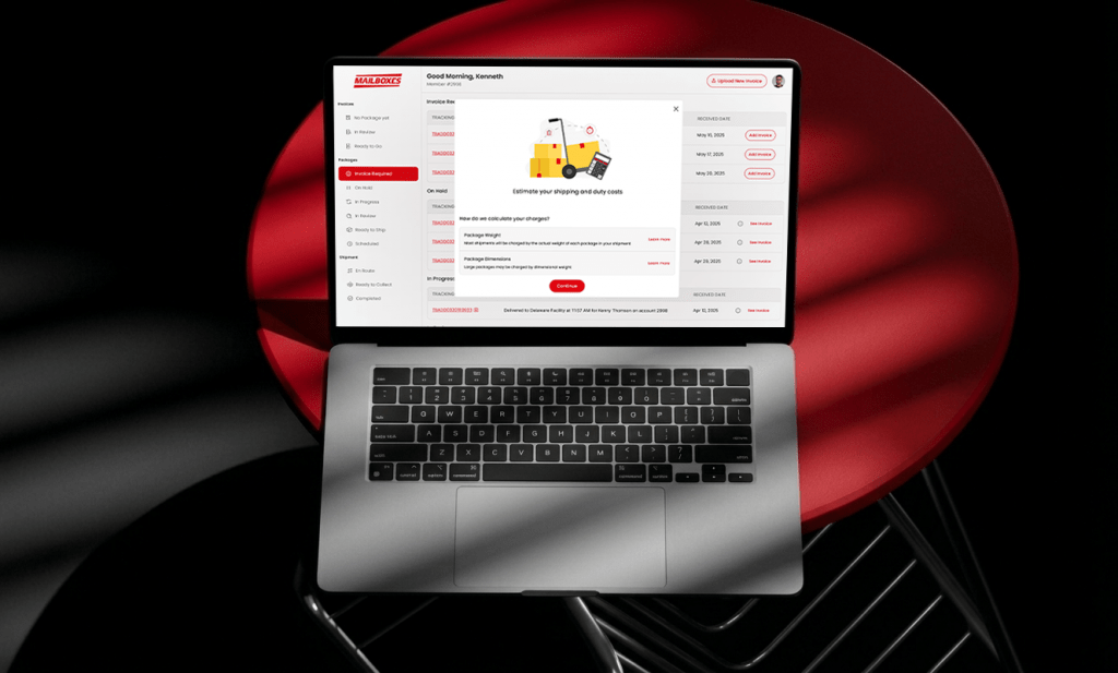 Mailboxes package and shipping management app — Angular web app built by Maham Zahid